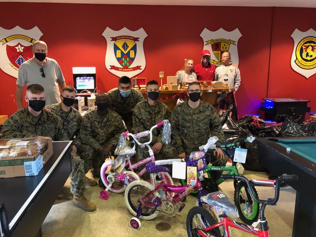 NELLIE GAIL’S CHRISTMAS SPIRIT SHINES  ON  DARKHORSE MARINES!
